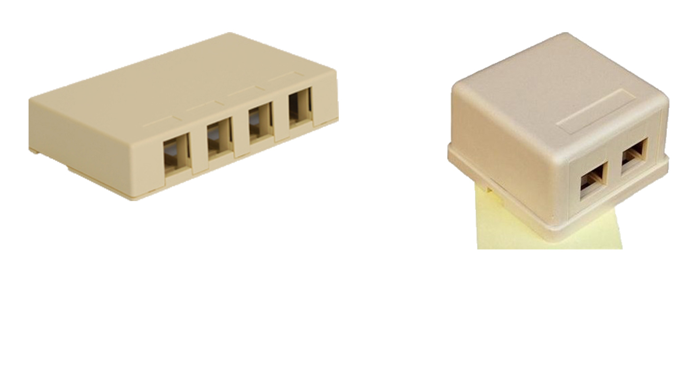 Cat5E - Surface Mount Boxes - Network Connectors - Network Cabling Products