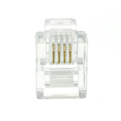 Cat3 PLUG RJ12 6P4C-Wire Solid Cable (100 Pack)   NET-1000112